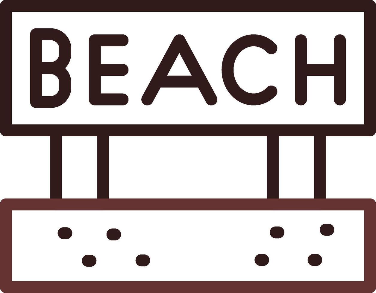 diseño de icono creativo de playa vector