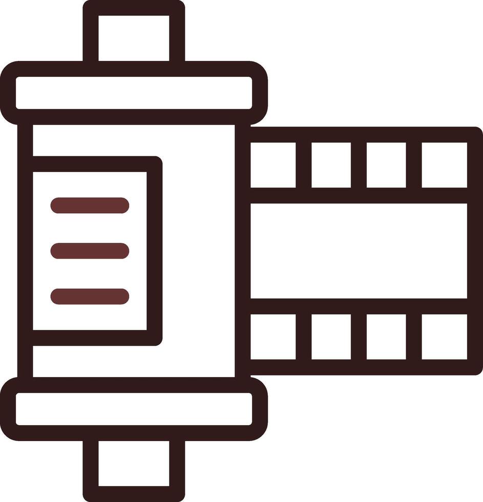 Film Roll Creative Icon Design vector