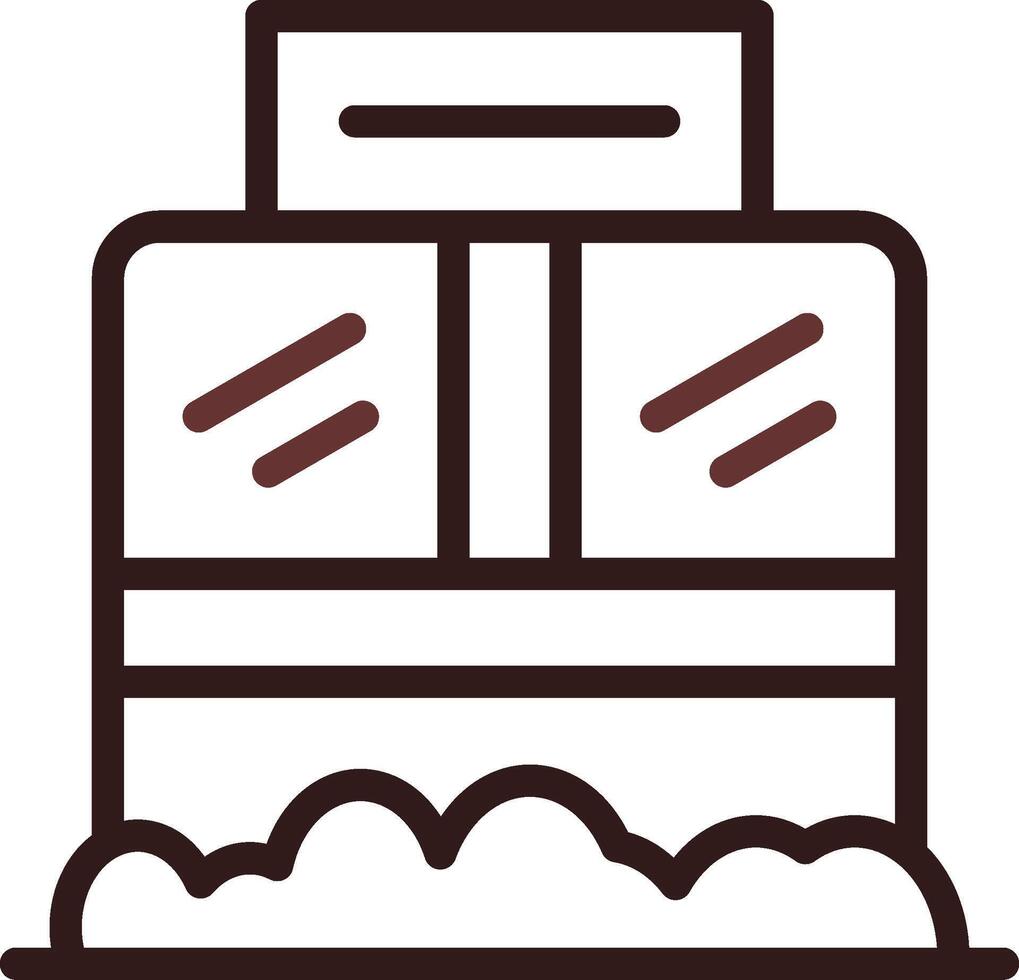 Ticket Box Creative Icon Design vector