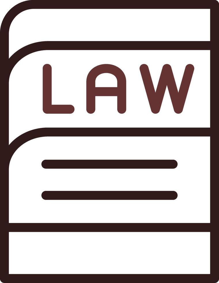 diseño de icono creativo de libro de leyes vector