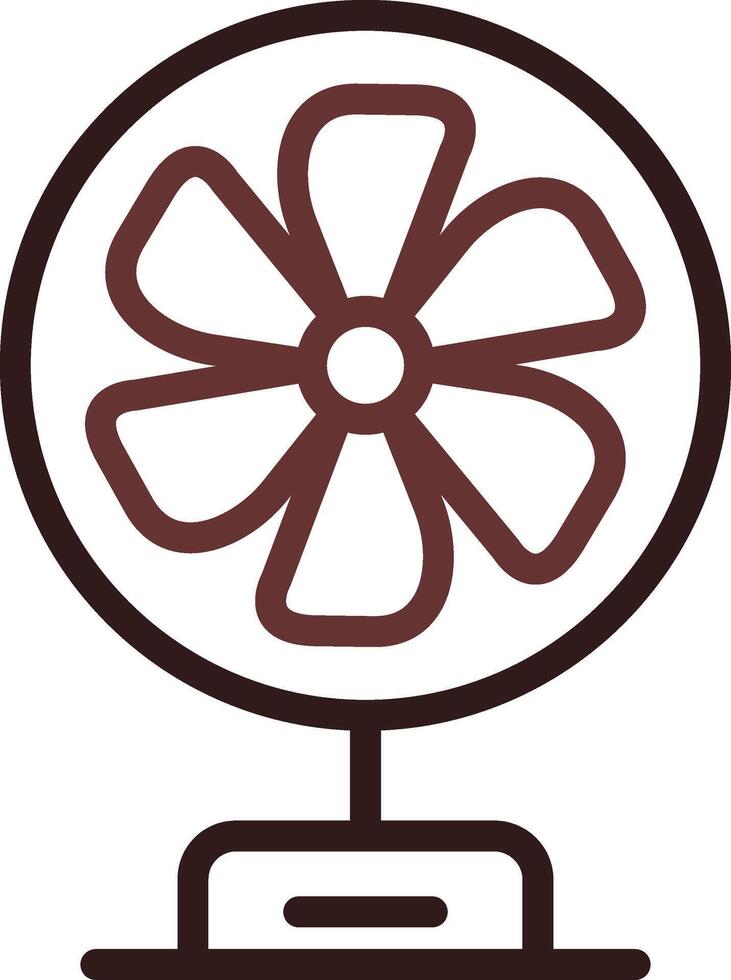 diseño de icono creativo de ventilador vector