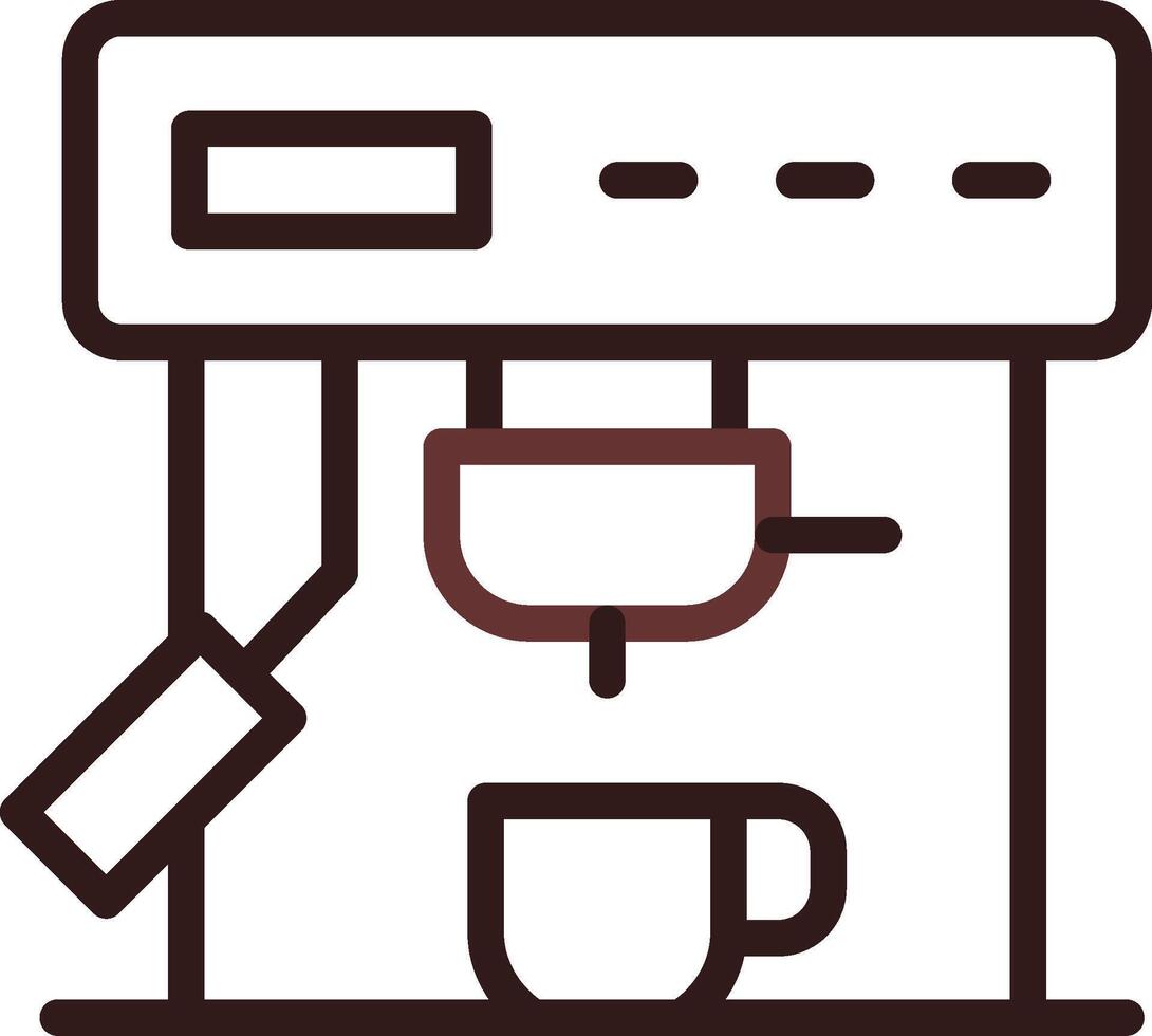 Coffee Machine Creative Icon Design vector