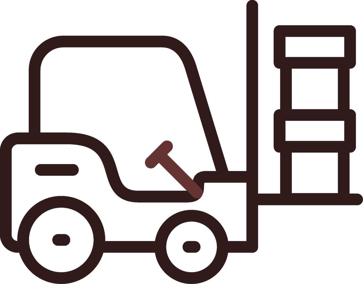 Forklift Creative Icon Design vector