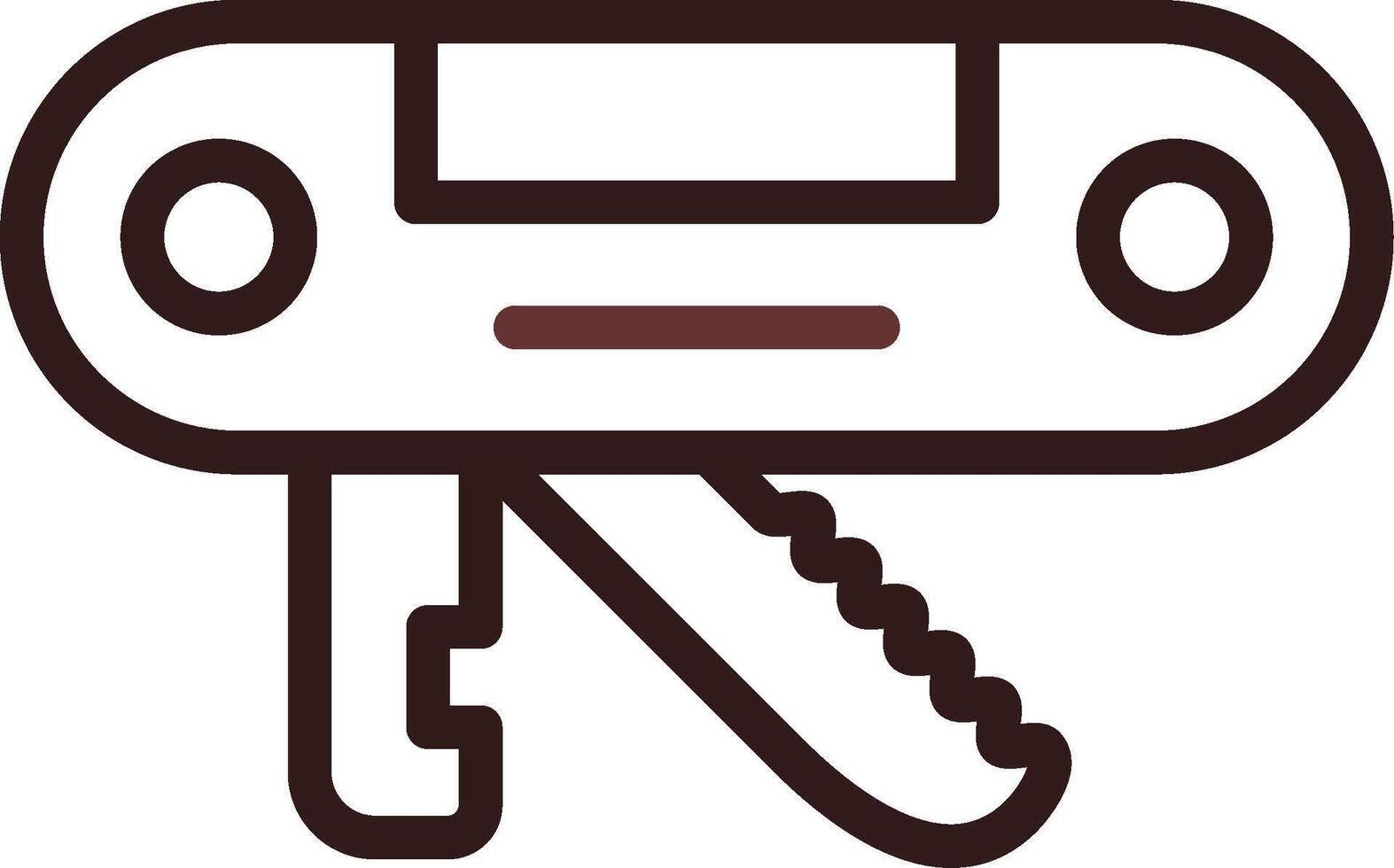 Swiss Army Knife Creative Icon Design vector