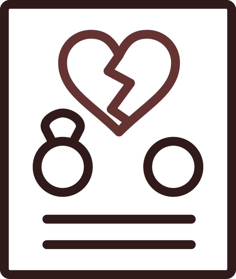 Divorce Creative Icon Design vector