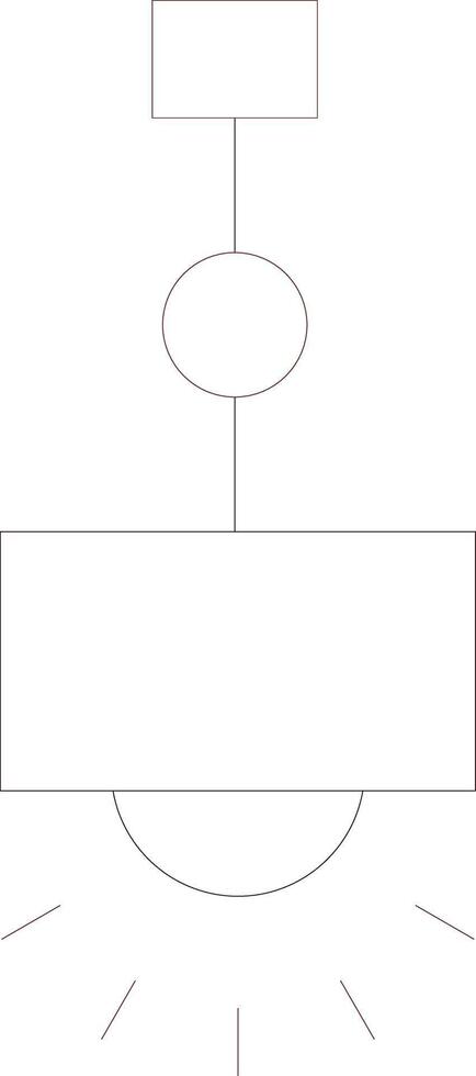 Hanging Lamp Creative Icon Design vector