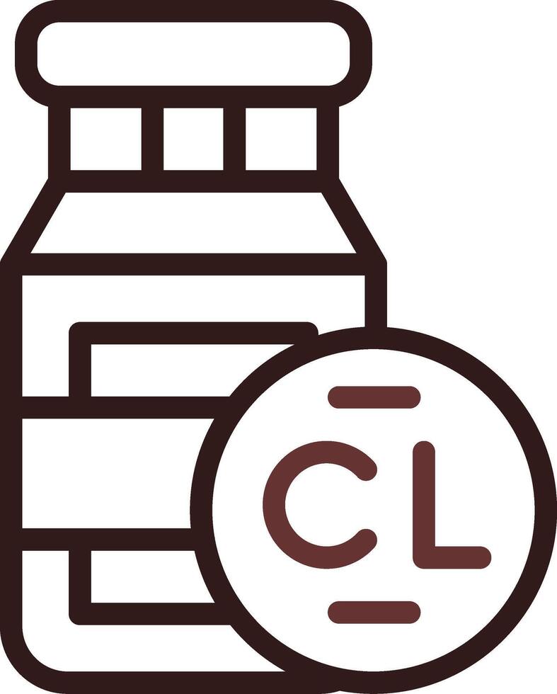 Chlorine Creative Icon Design vector