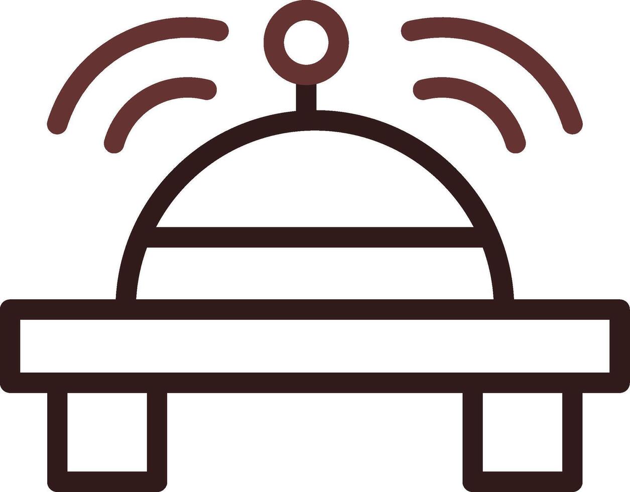 Reception Bell Creative Icon Design vector