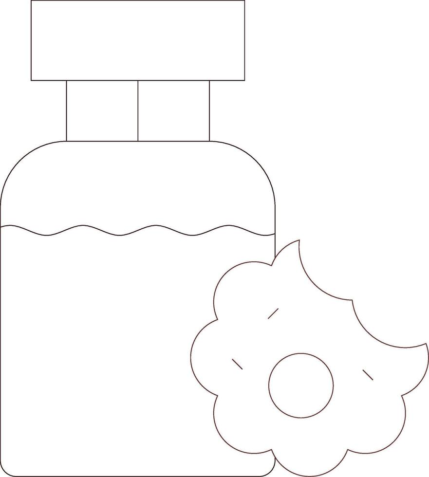 Cookie And Milk Creative Icon Design vector