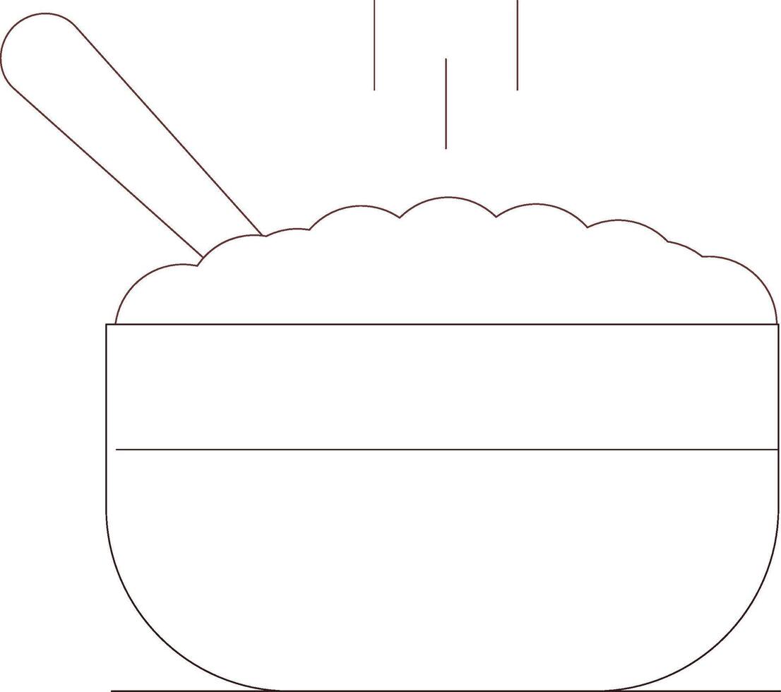 Porridge Creative Icon Design vector