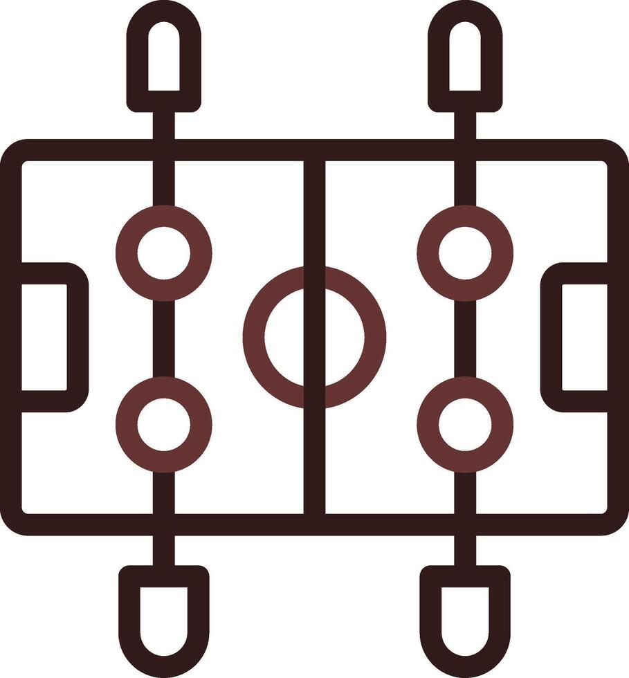 Line Two Color Design vector