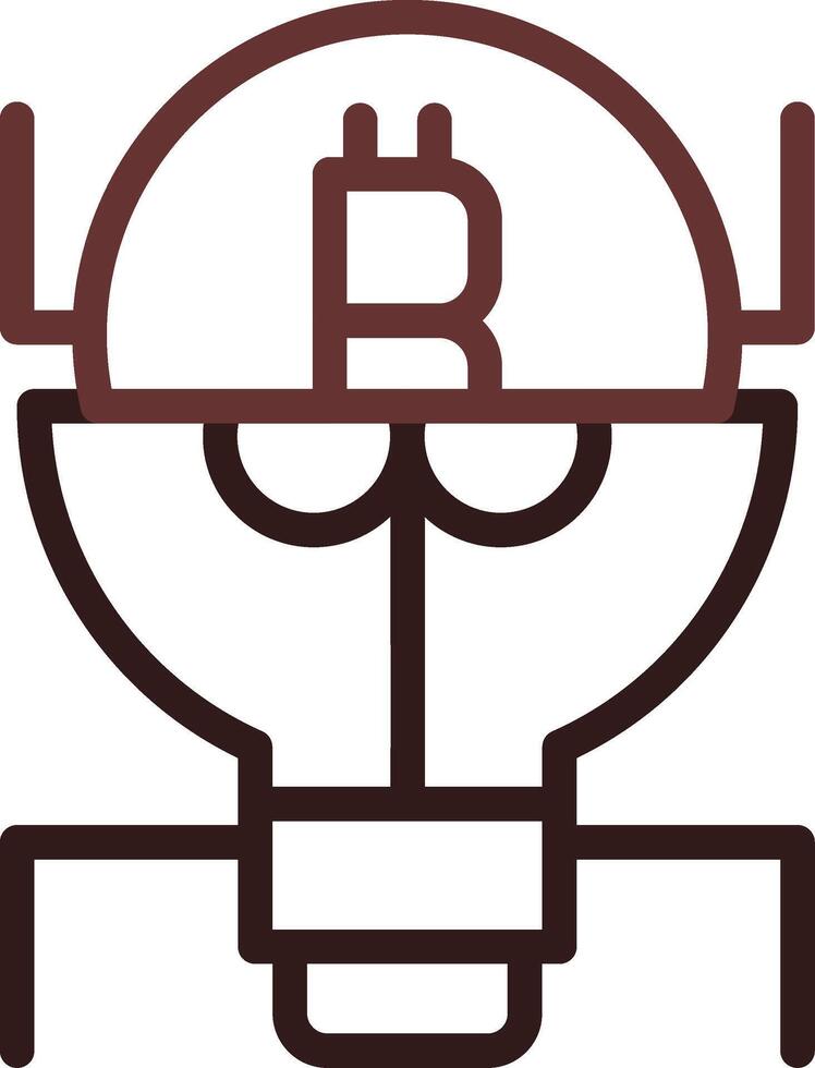 Cryptocurrency Creative Icon Design vector