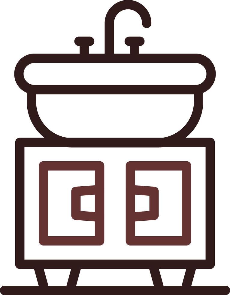 diseño de icono creativo de lavabo vector