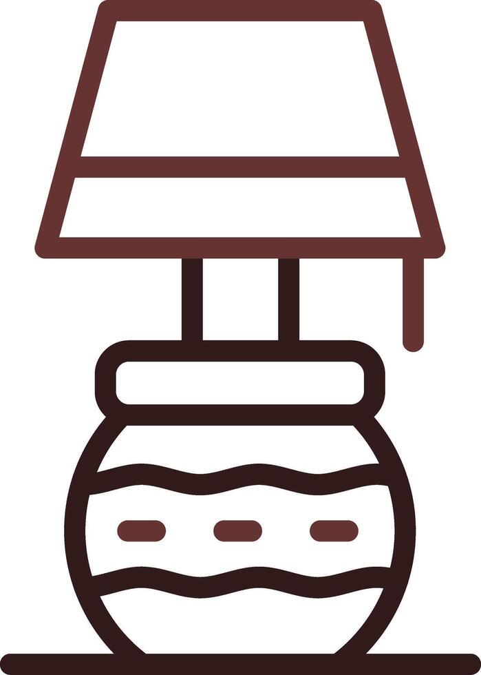 Desk Lamp Creative Icon Design vector