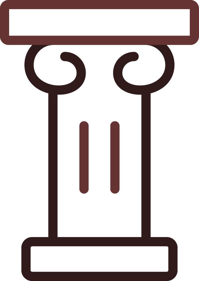 Pillar Creative Icon Design vector