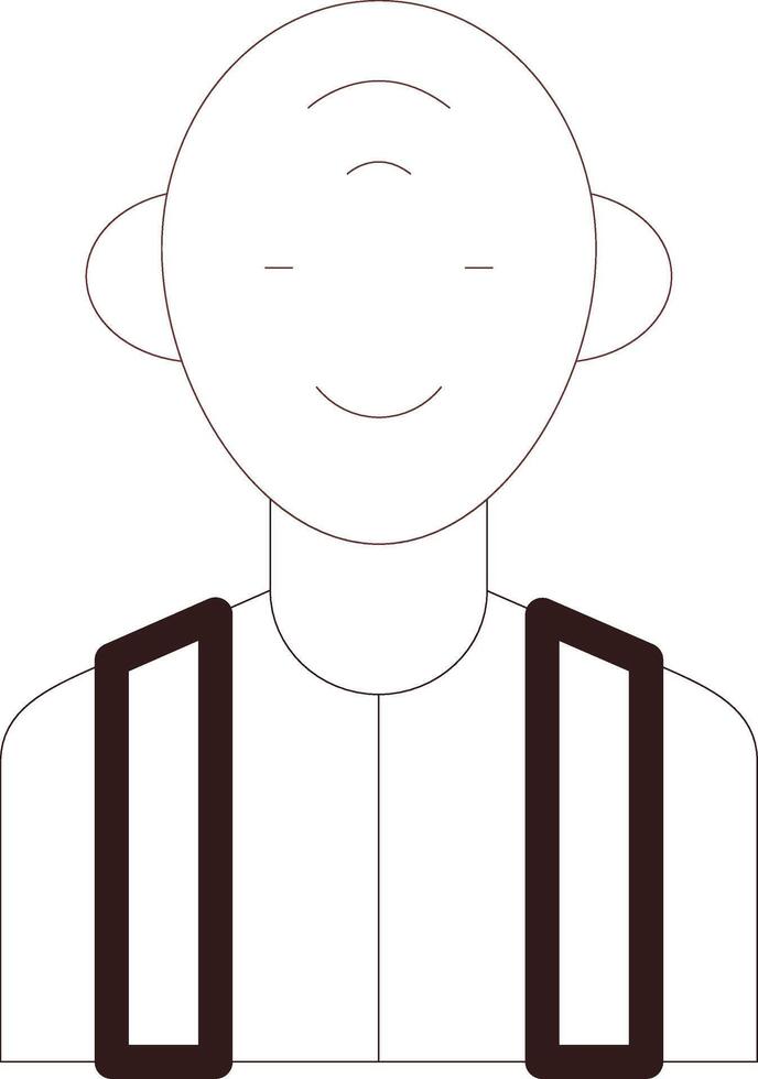 Old Man Creative Icon Design vector