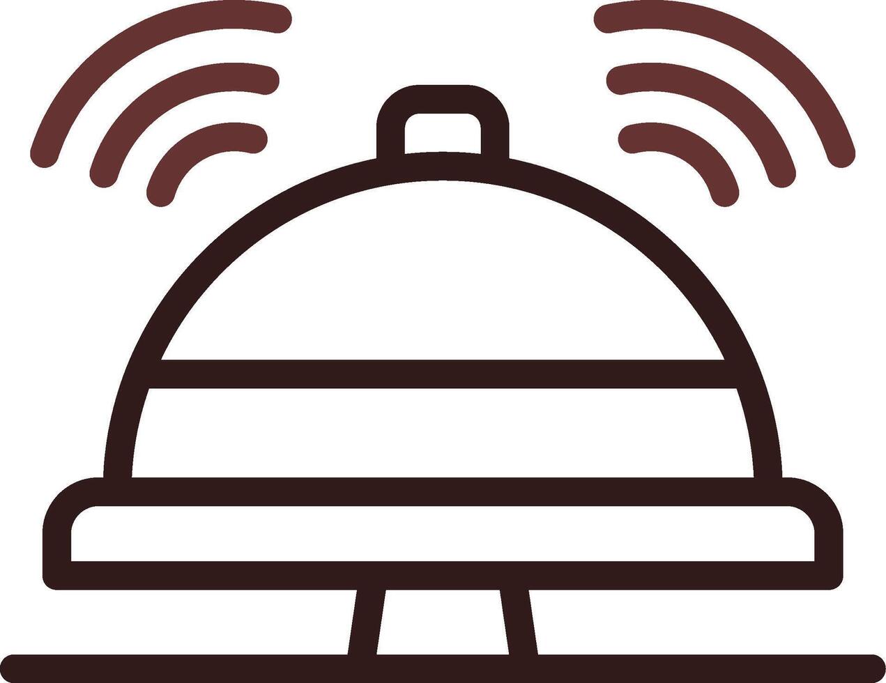 Reception Bell Creative Icon Design vector