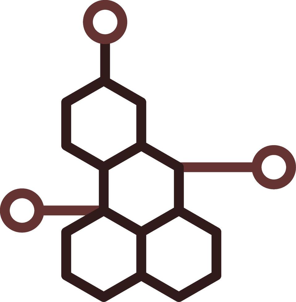 diseño de icono creativo de molécula vector