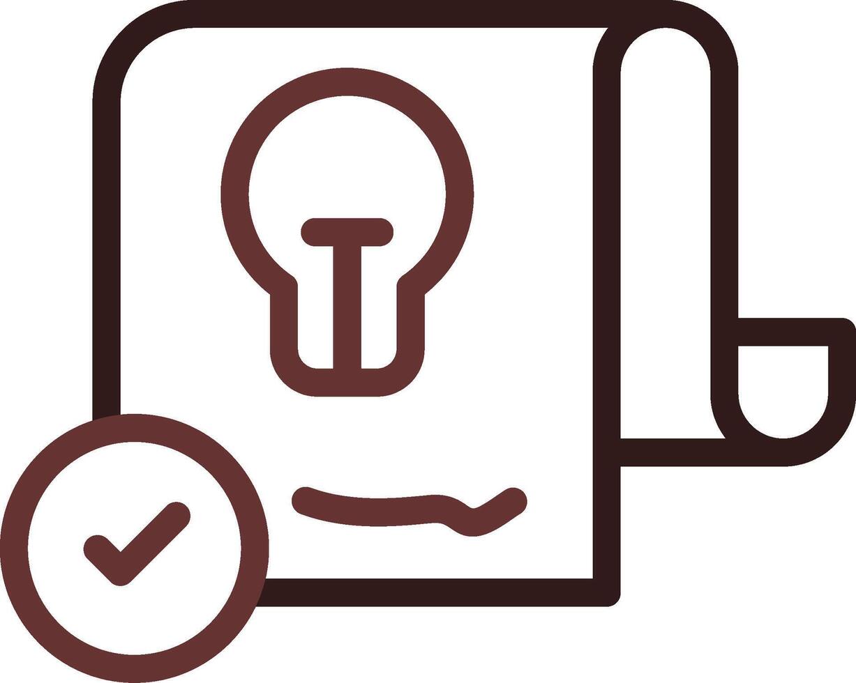 Patent Creative Icon Design vector
