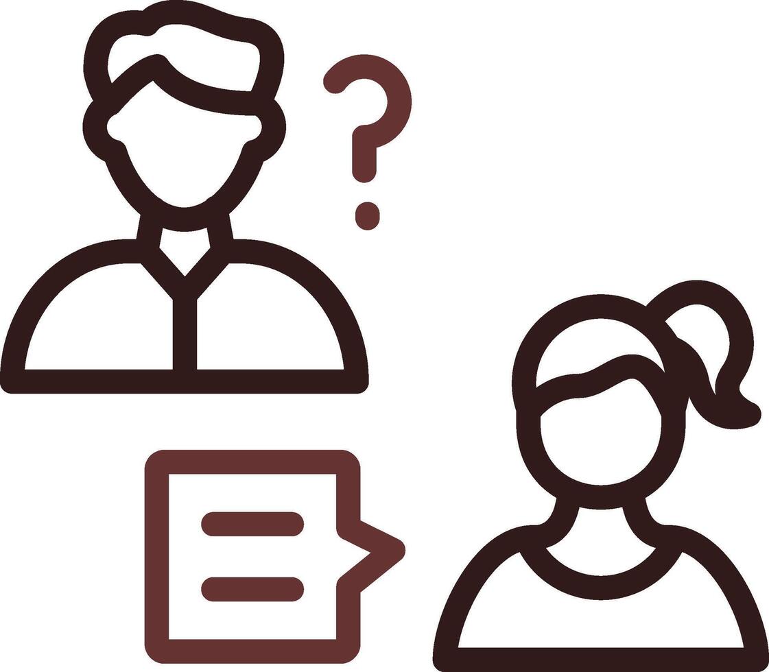 Job Interview Creative Icon Design vector