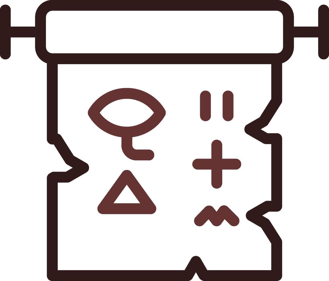 Hieroglyph Creative Icon Design vector