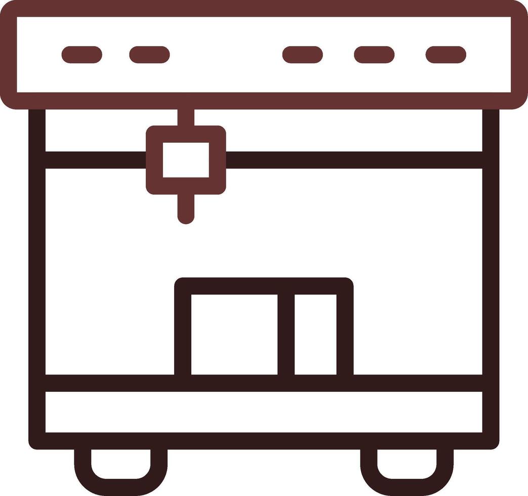 3D Printing Creative Icon Design vector