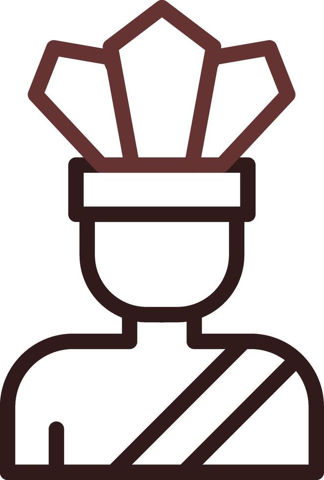 Native Indian Creative Icon Design vector