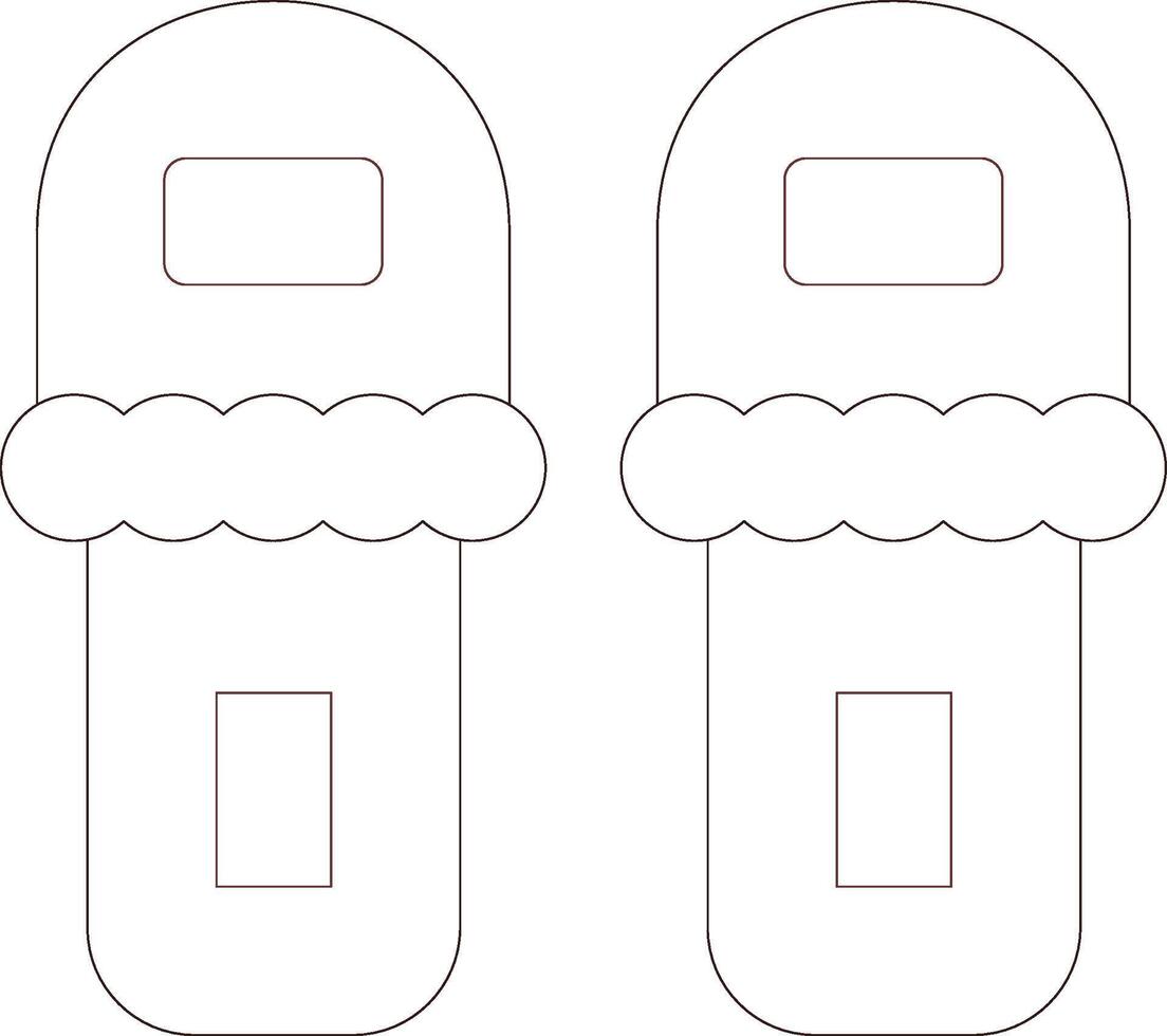 Slippers Creative Icon Design vector