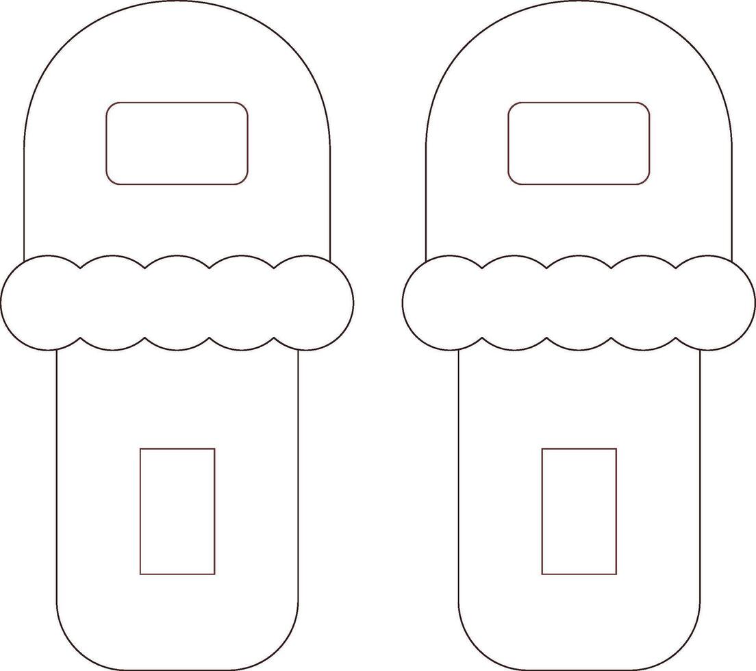 Slippers Creative Icon Design vector