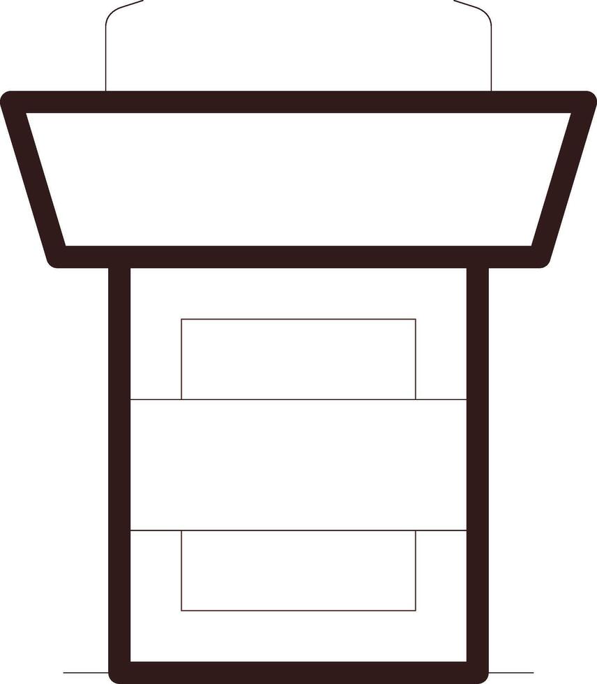 Line Two Color Design vector