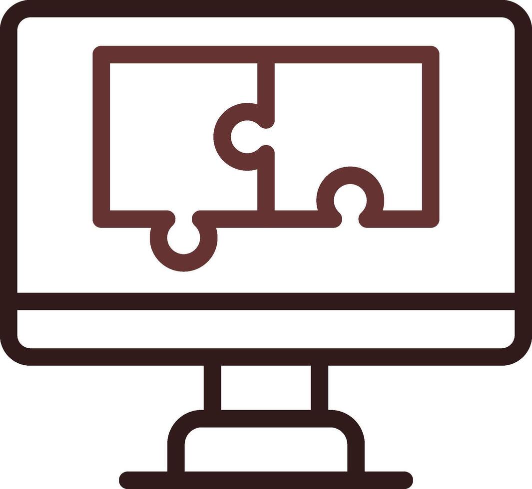 Puzzle Creative Icon Design vector