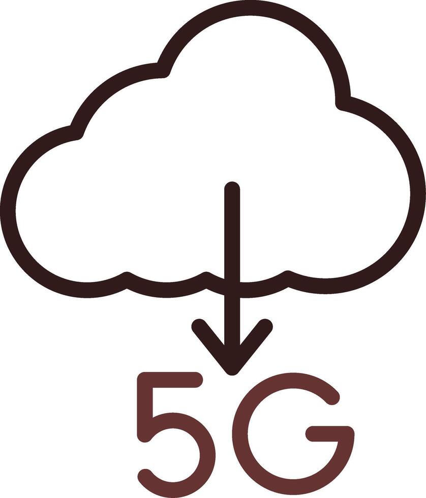 5G Download Creative Icon Design vector