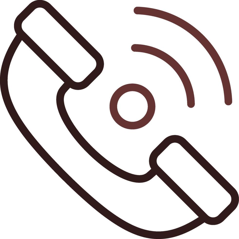 Phone Receiver Creative Icon Design vector