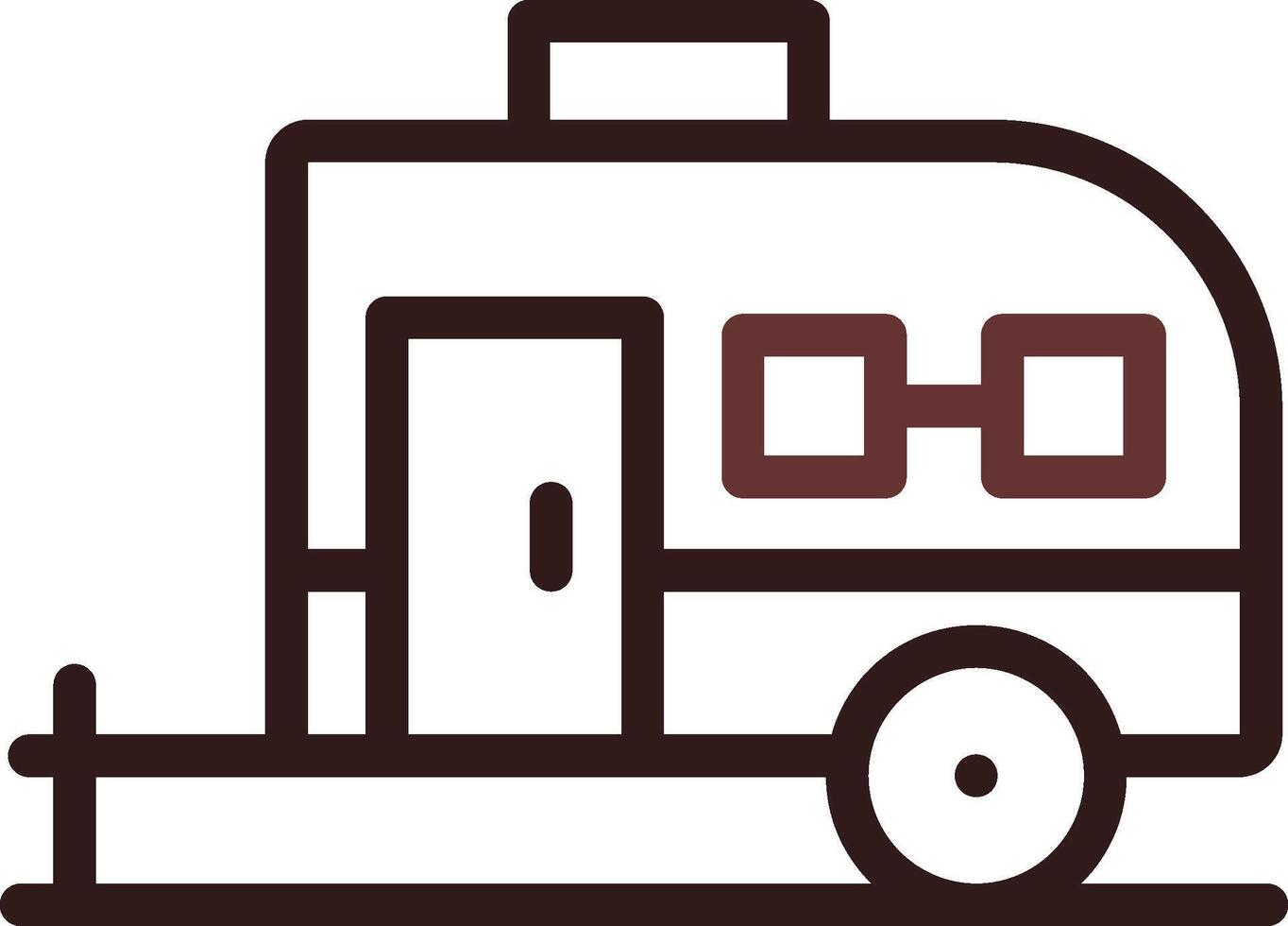 Caravan Creative Icon Design vector