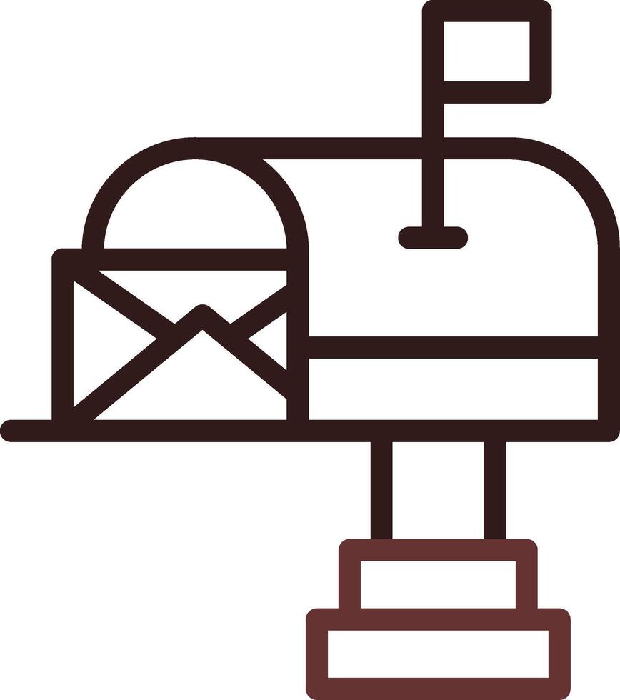 Mail Box Creative Icon Design vector