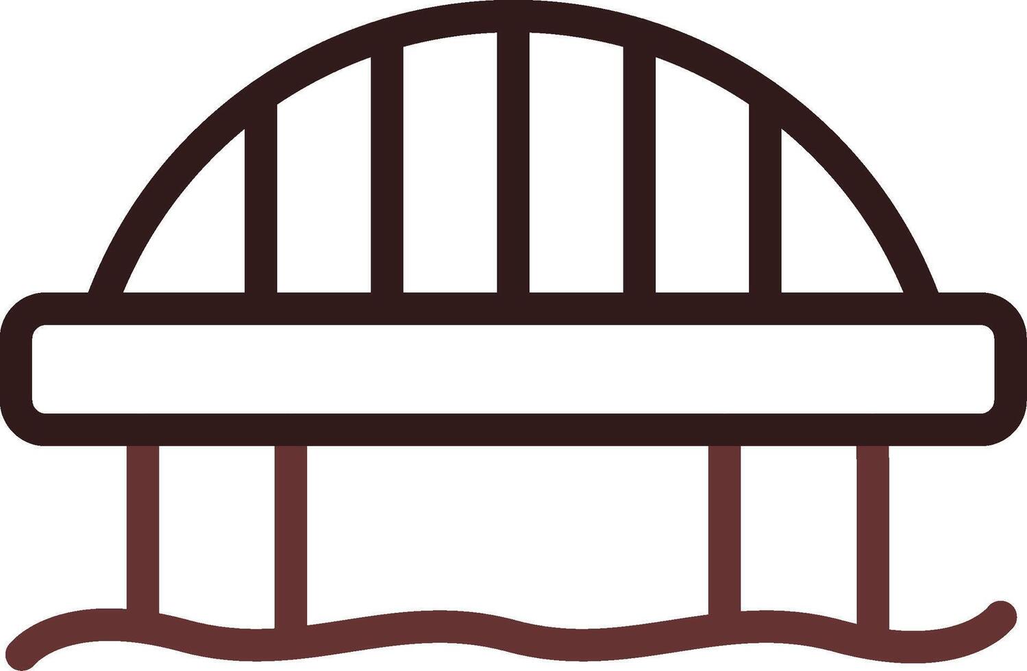 Bridge Creative Icon Design vector