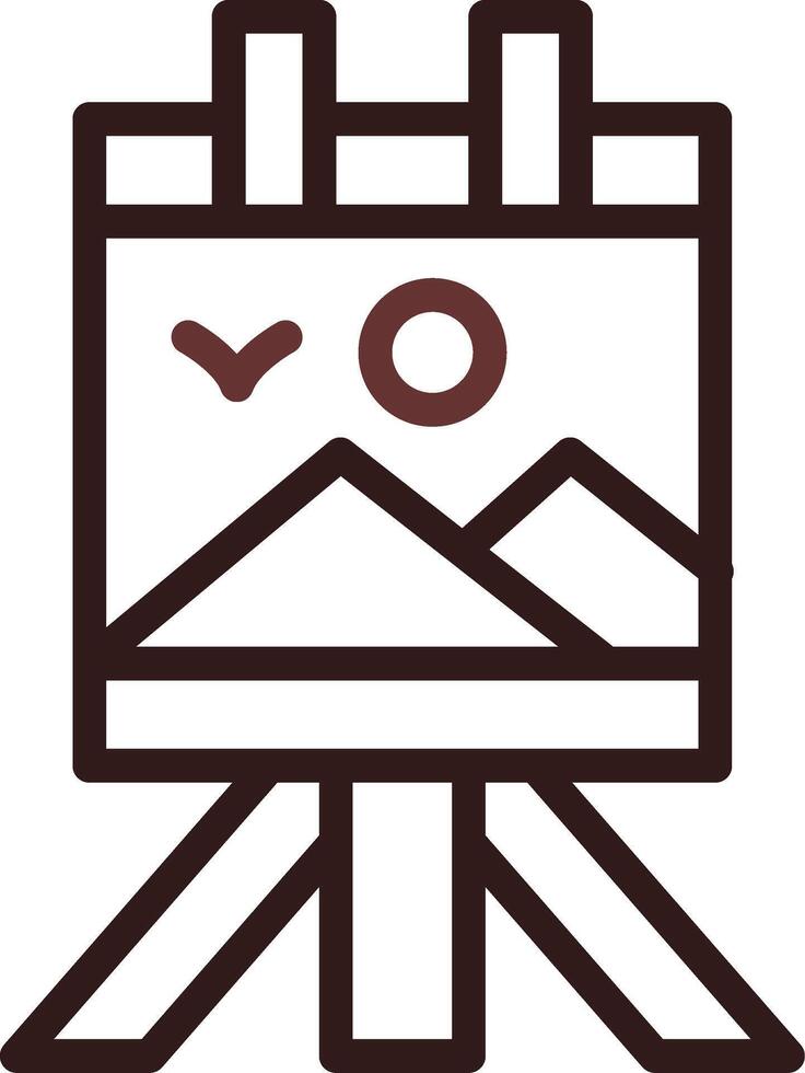 Canvas Creative Icon Design vector
