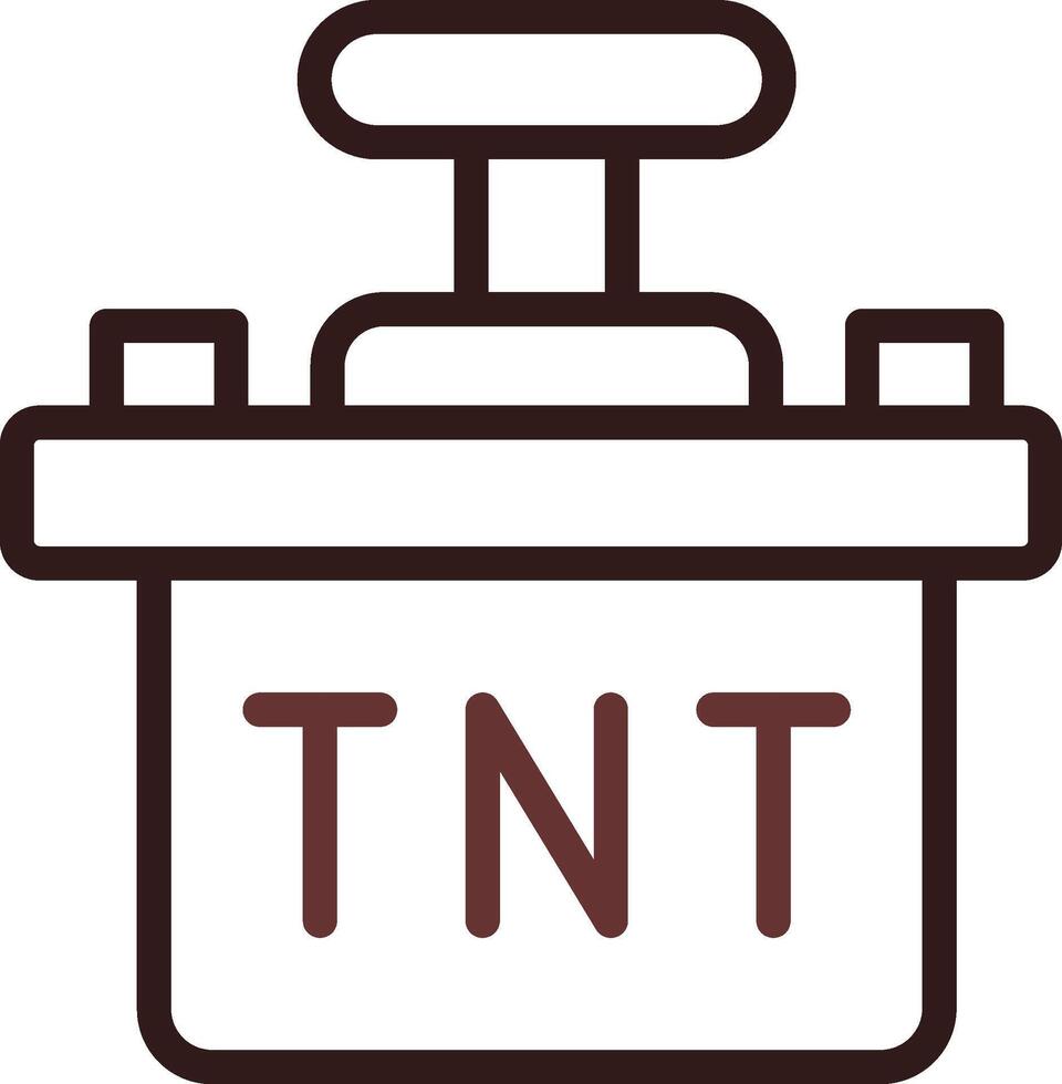 diseño de icono creativo tnt vector