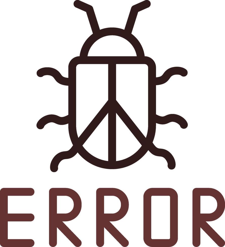 diseño de icono creativo de error vector