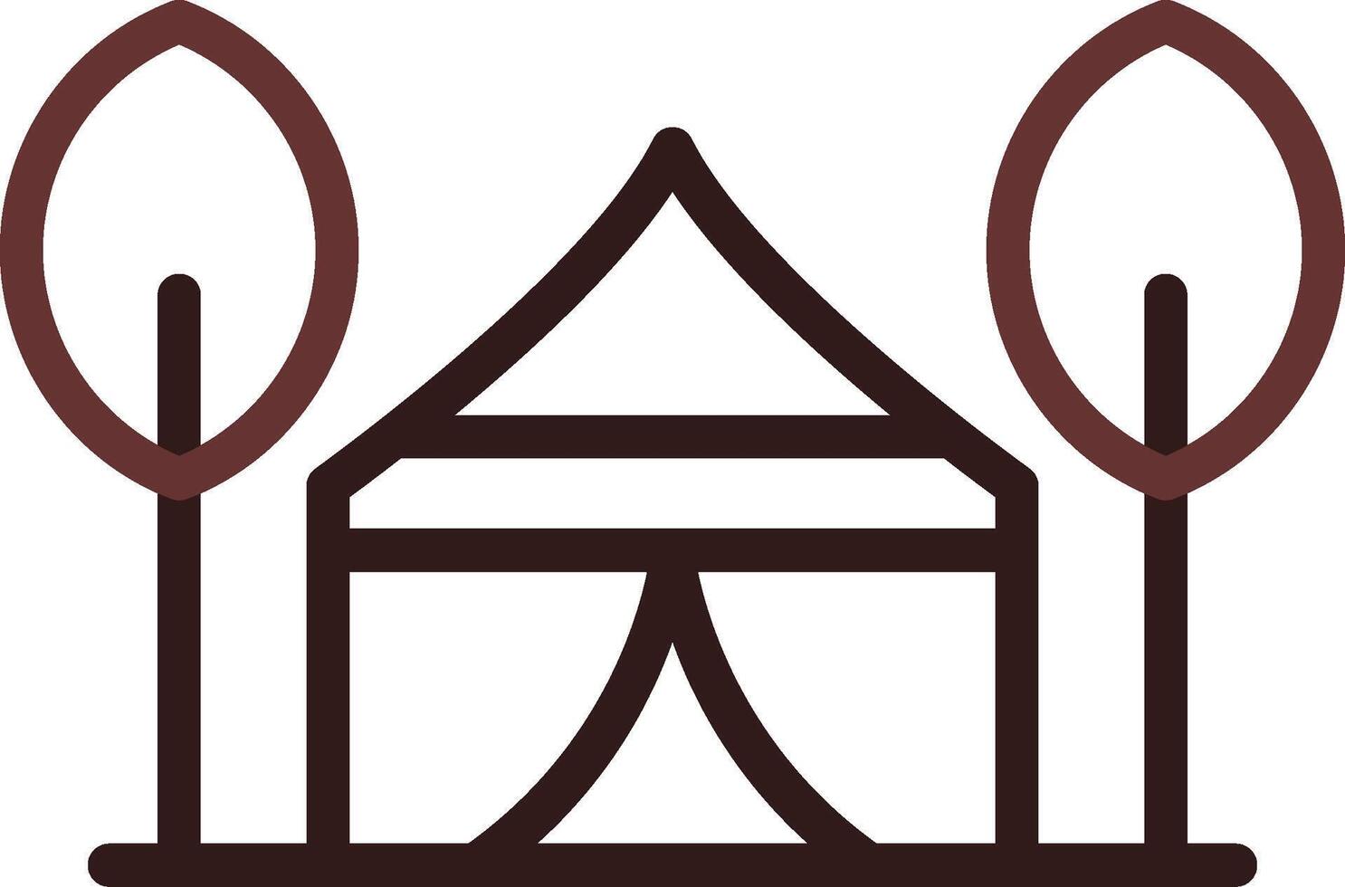 Tent Creative Icon Design vector