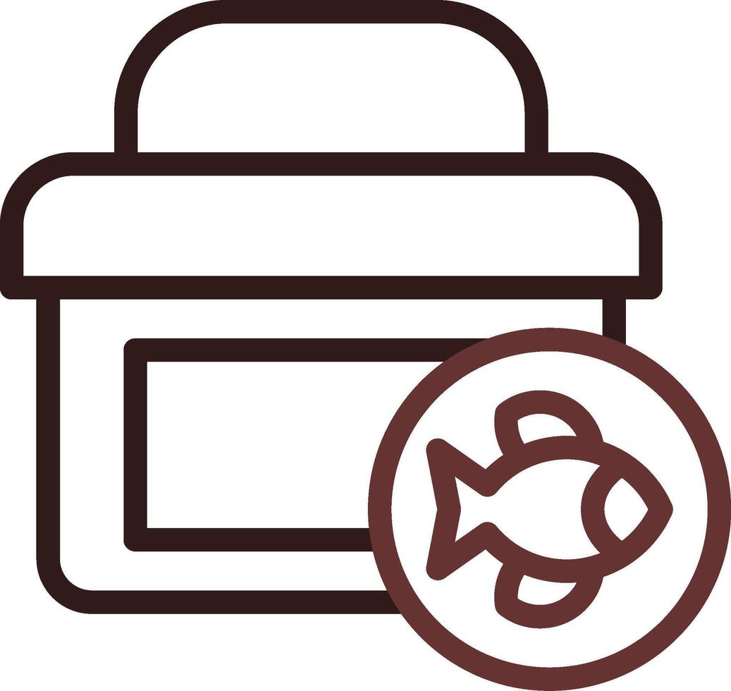 Tackle Box Creative Icon Design vector