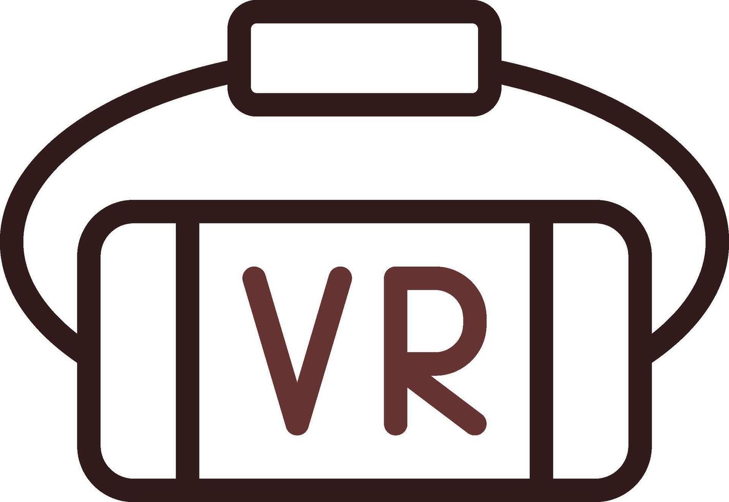 VR Glasses Creative Icon Design vector