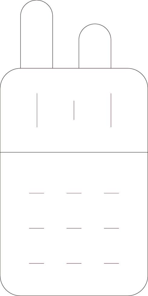 Line Two Color Design vector