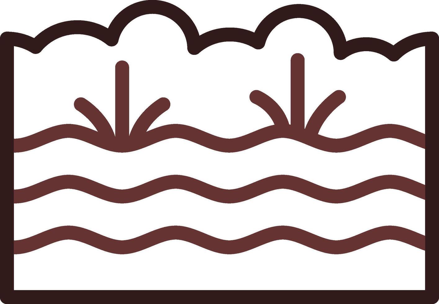 Swamp Creative Icon Design vector