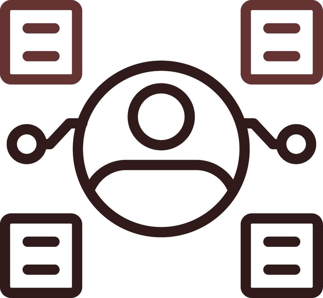 User Predictions Creative Icon Design vector