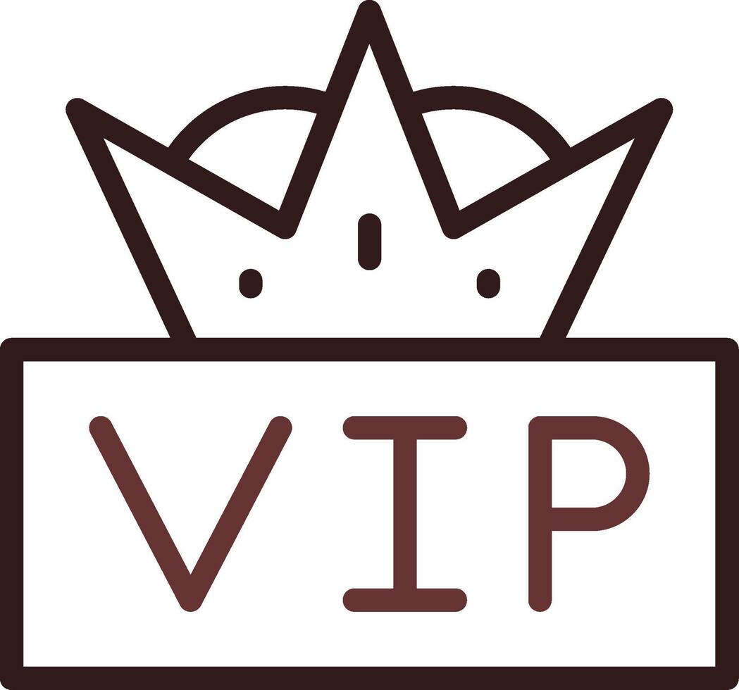 VIP creativo icono diseño vector