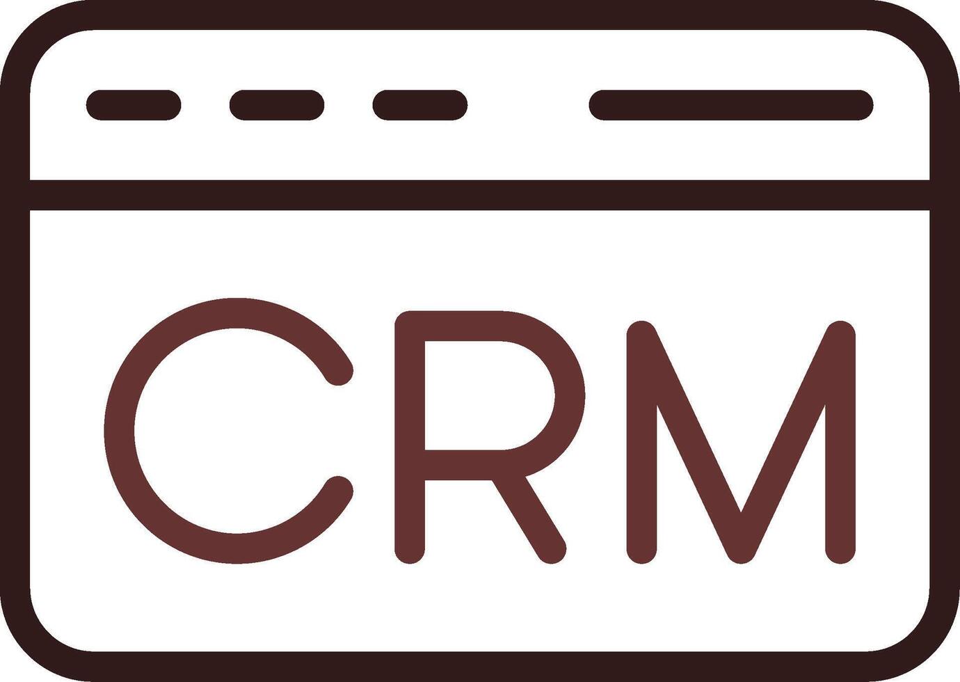CRM Creative Icon Design vector