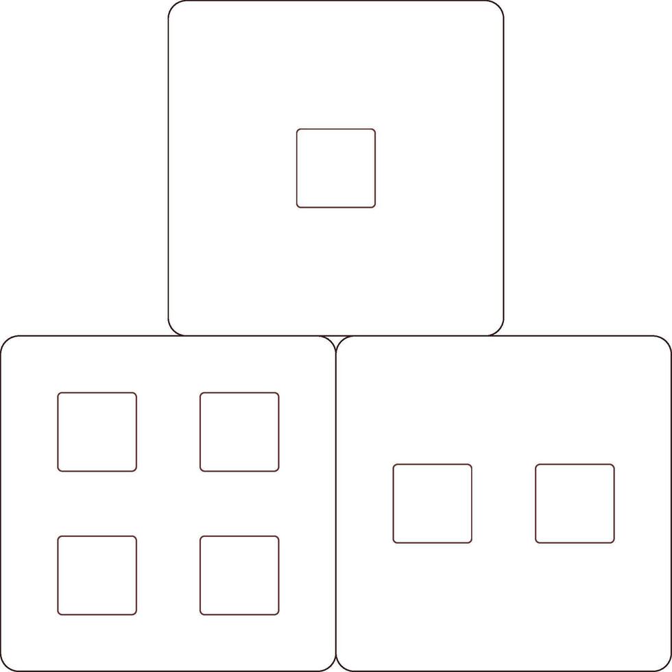 Dice Creative Icon Design vector