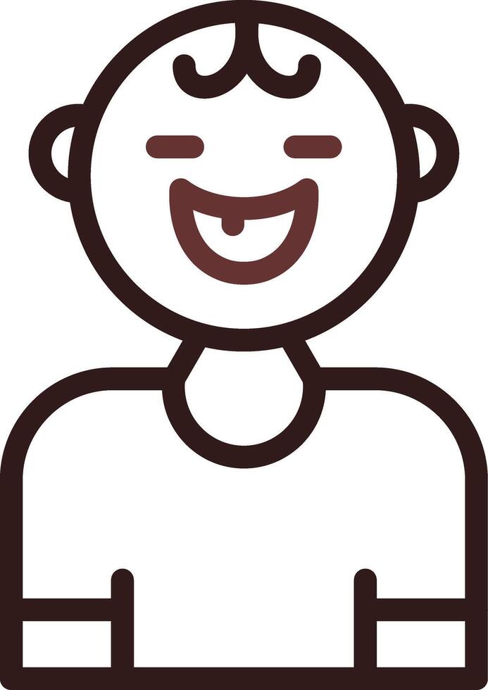 Baby Smile Creative Icon Design vector