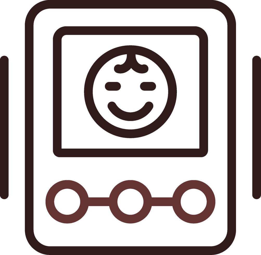 Baby Monitor Creative Icon Design vector